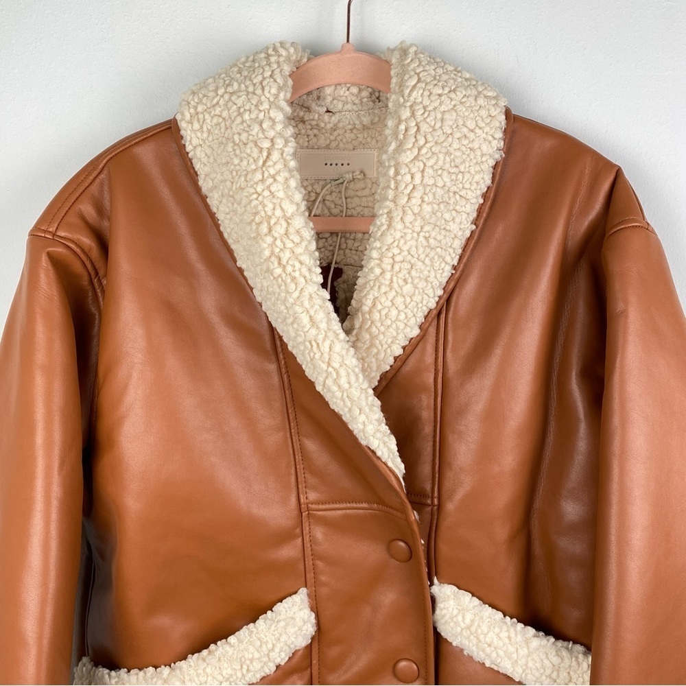 BLANKNYC Faux Shearling Vegan Leather Jacket - Picture 4 of 8